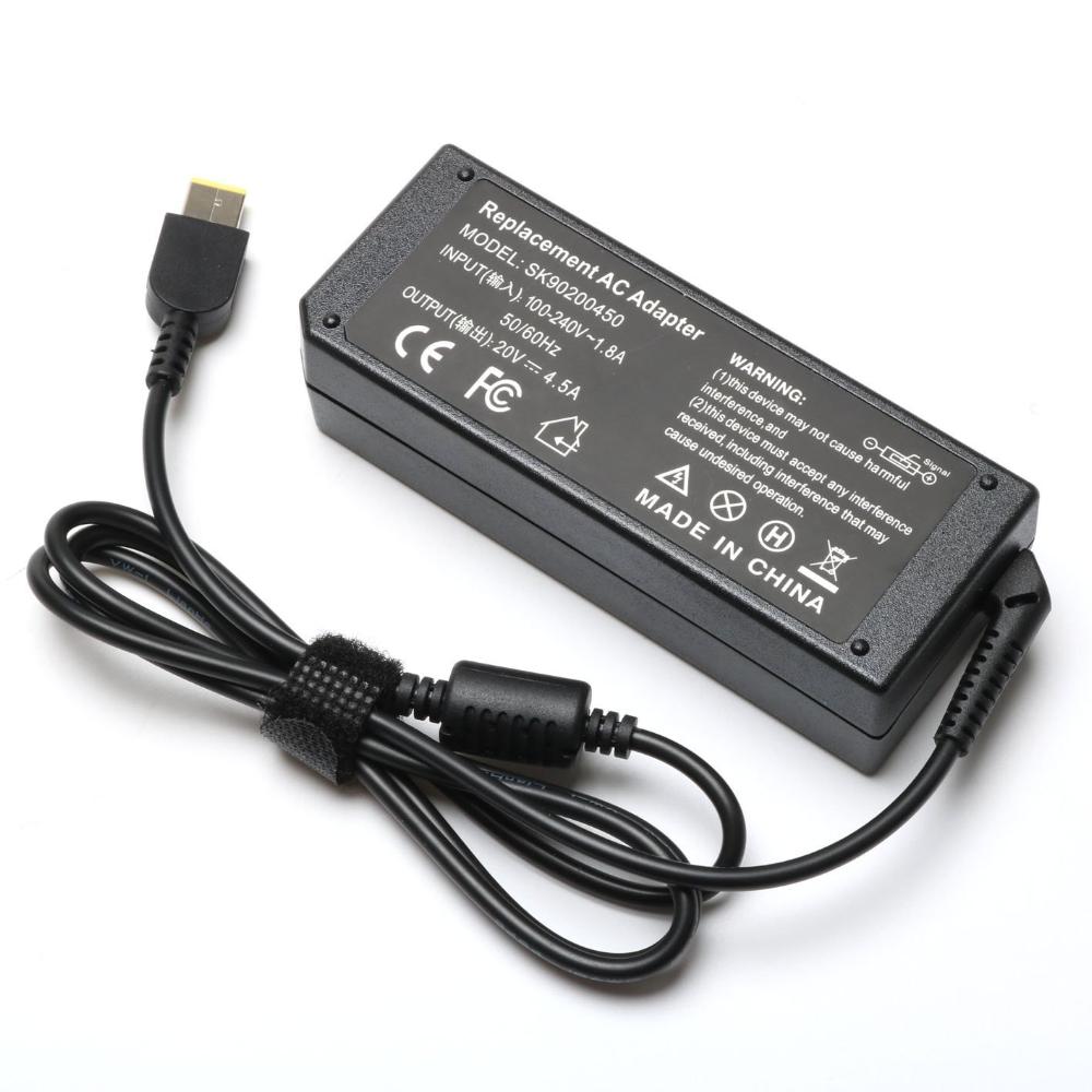 Adaptateur Chargeur de Remplacement 20V 4.5A 90W USB pour Lenovo ThinkPad