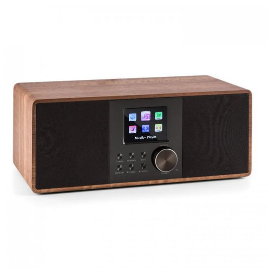 Radio internet Bluetooth auna Connect 120 DAB Wi-Fi / DAB / FM RDS USB MP3 Marron
