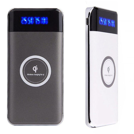 Qi Wireless PowerBank Batterie de Secours avec écran LCD
