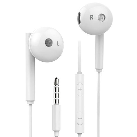 Écouteur HUAWEI - Am115 Intra-Auriculaire Filaire avec Microphone - Blanc